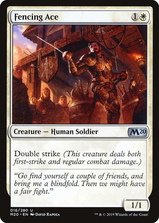 Fencing Ace (M20-016) [Core Set 2020] MTG Single Wizards of the Coast