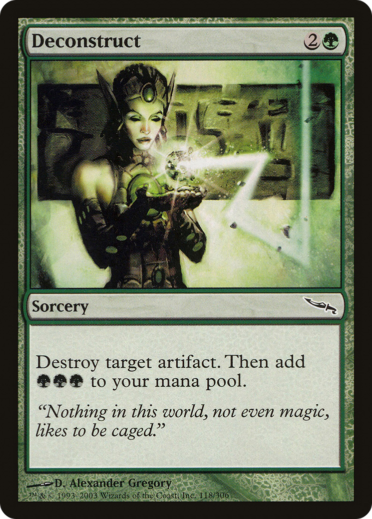 Deconstruct (MRD-118) [Mirrodin] MTG Single Wizards of the Coast