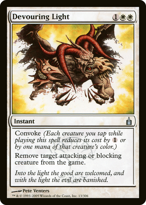 Devouring Light (RAV-013) [Ravnica: City of Guilds] MTG Single Wizards of the Coast