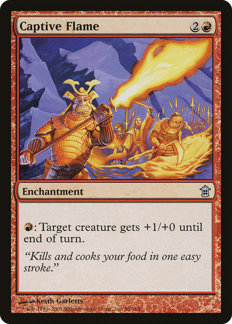 Captive Flame (SOK-096) [Saviors of Kamigawa] MTG Single Wizards of the Coast