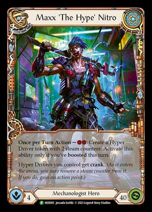 Maxx 'The Hype' Nitro [HER095] (Promo)  Rainbow Foil Flesh And Blood Single Flesh And Blood   