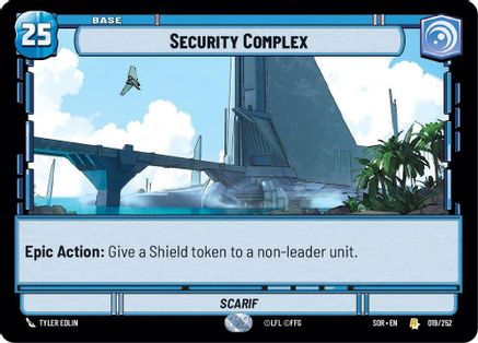 Security Complex (019/252)[Spark of Rebellion] Foil Star Wars: Unlimited Single Disney