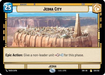 Jedha City (028/252)[Spark of Rebellion] Foil Star Wars: Unlimited Single Disney
