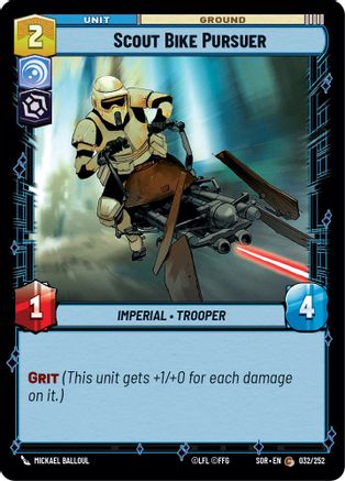 Scout Bike Pursuer (032/252)[Spark of Rebellion] Foil Star Wars: Unlimited Single Disney