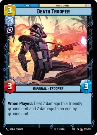 Death Trooper (033/252)[Spark of Rebellion] Star Wars: Unlimited Single Disney