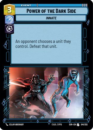 Power of the Dark Side (041/252)[Spark of Rebellion] Foil Star Wars: Unlimited Single Disney