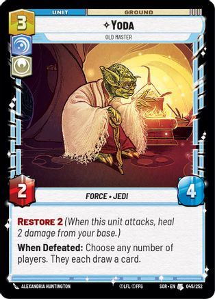 Yoda - Old Master (045/252)[Spark of Rebellion] Star Wars: Unlimited Single Disney