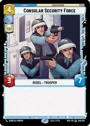 Consular Security Force (046/252)[Spark of Rebellion] Foil Star Wars: Unlimited Single Disney