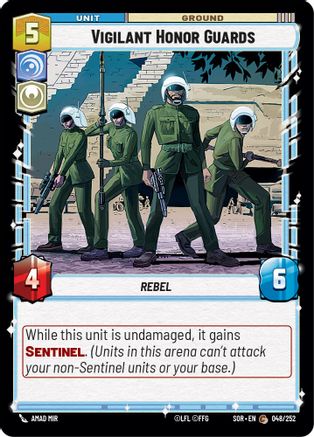 Vigilant Honor Guards (048/252)[Spark of Rebellion] Foil Star Wars: Unlimited Single Disney