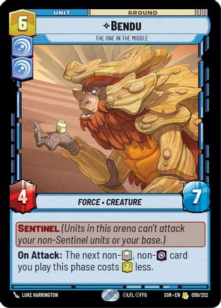 Bendu - The One in the Middle (056/252)[Spark of Rebellion] Star Wars: Unlimited Single Disney