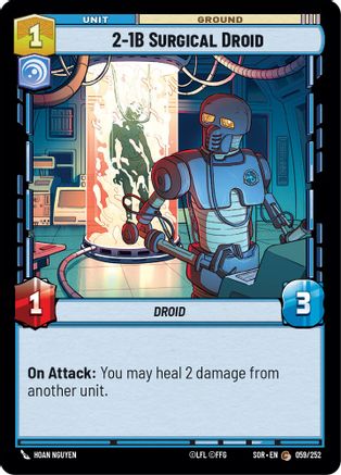 2-1B Surgical Droid (059/252)[Spark of Rebellion] Star Wars: Unlimited Single Disney