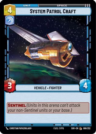 System Patrol Craft (066/252)[Spark of Rebellion] Foil Star Wars: Unlimited Single Disney