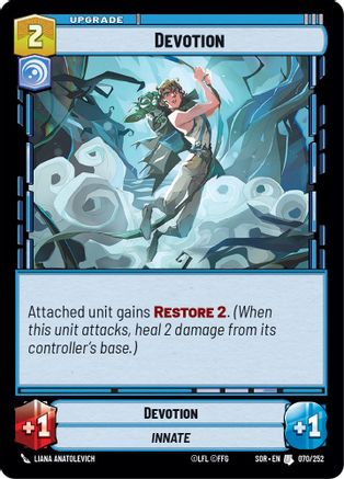 Devotion (070/252)[Spark of Rebellion] Foil Star Wars: Unlimited Single Disney
