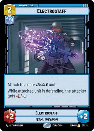 Electrostaff (071/252)[Spark of Rebellion] Foil Star Wars: Unlimited Single Disney