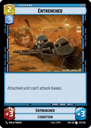 Entrenched (072/252)[Spark of Rebellion] Foil Star Wars: Unlimited Single Disney