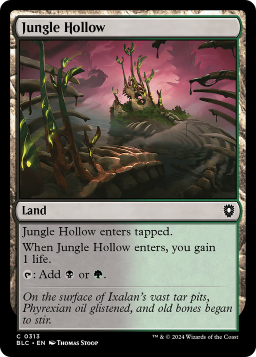Jungle Hollow (BLC-313) [Bloomburrow Commander] MTG Single Wizards of the Coast