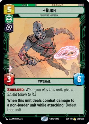 Rukh - Thrawn's Assassin (085/252)[Spark of Rebellion] Star Wars: Unlimited Single Disney