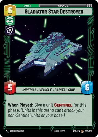 Gladiator Star Destroyer (086/252)[Spark of Rebellion] Star Wars: Unlimited Single Disney