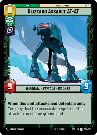 Blizzard Assault AT-AT (088/252)[Spark of Rebellion] Star Wars: Unlimited Single Disney