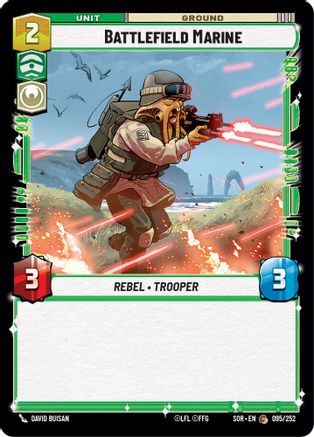Battlefield Marine (095/252)[Spark of Rebellion] Foil Star Wars: Unlimited Single Disney