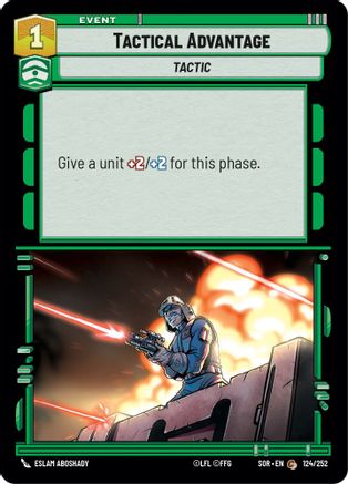 Tactical Advantage (124/252)[Spark of Rebellion] Foil Star Wars: Unlimited Single Disney