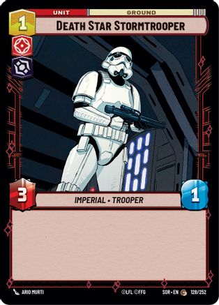 Death Star Stormtrooper (128/252)[Spark of Rebellion] Foil Star Wars: Unlimited Single Disney