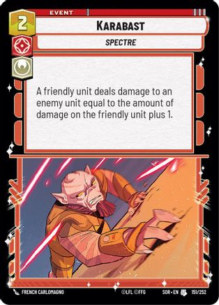 Karabast (151/252)[Spark of Rebellion] Foil Star Wars: Unlimited Single Disney