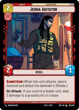 Jedha Agitator (158/252)[Spark of Rebellion] Star Wars: Unlimited Single Disney
