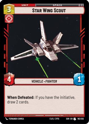 Star Wing Scout (163/252)[Spark of Rebellion] Star Wars: Unlimited Single Disney