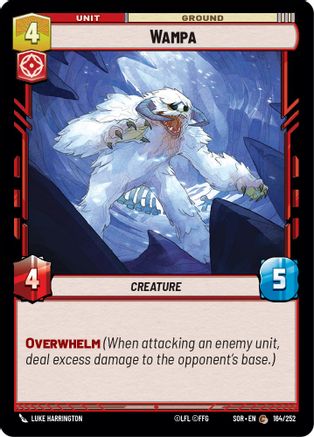 Wampa (164/252)[Spark of Rebellion] Foil Star Wars: Unlimited Single Disney