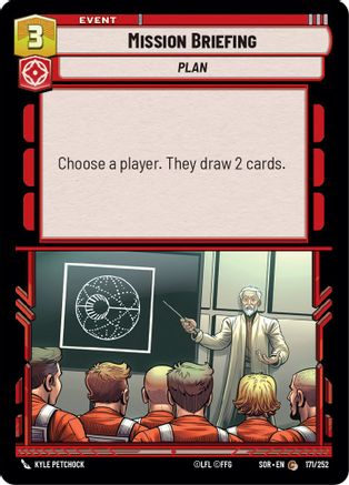 Mission Briefing (171/252)[Spark of Rebellion] Foil Star Wars: Unlimited Single Disney