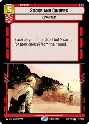Smoke and Cinders (174/252)[Spark of Rebellion] Foil Star Wars: Unlimited Single Disney