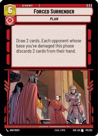 Forced Surrender (175/252)[Spark of Rebellion] Foil Star Wars: Unlimited Single Disney