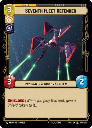 Seventh Fleet Defender (180/252)[Spark of Rebellion] Foil Star Wars: Unlimited Single Disney
