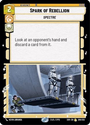 Spark of Rebellion (200/252)[Spark of Rebellion] Star Wars: Unlimited Single Disney