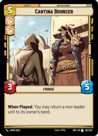 Cantina Bouncer (202/252)[Spark of Rebellion] Foil Star Wars: Unlimited Single Disney