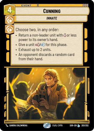 Cunning (203/252)[Spark of Rebellion] Foil Star Wars: Unlimited Single Disney