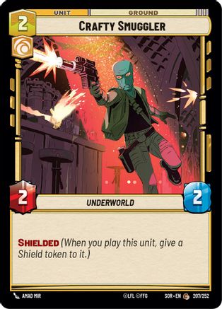 Crafty Smuggler (207/252)[Spark of Rebellion] Foil Star Wars: Unlimited Single Disney