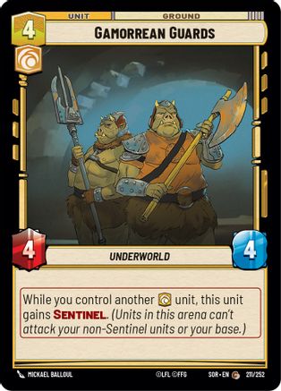 Gamorrean Guards (211/252)[Spark of Rebellion] Foil Star Wars: Unlimited Single Disney