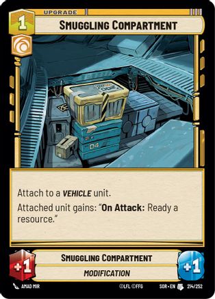 Smuggling Compartment (214/252)[Spark of Rebellion] Foil Star Wars: Unlimited Single Disney