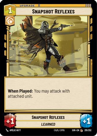 Snapshot Reflexes (215/252)[Spark of Rebellion] Star Wars: Unlimited Single Disney