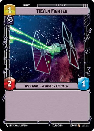 TIE/ln Fighter (225/252)[Spark of Rebellion] Star Wars: Unlimited Single Disney