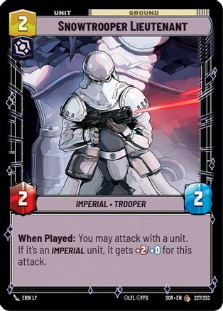 Snowtrooper Lieutenant (227/252)[Spark of Rebellion] Star Wars: Unlimited Single Disney