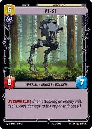 AT-ST (232/252)[Spark of Rebellion] Foil Star Wars: Unlimited Single Disney
