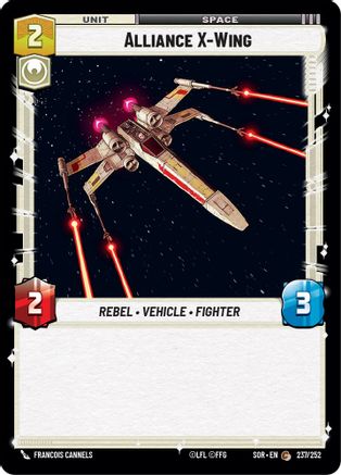 Alliance X-Wing (237/252)[Spark of Rebellion] Foil Star Wars: Unlimited Single Disney