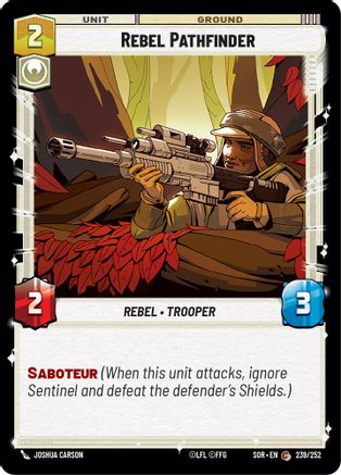 Rebel Pathfinder (239/252)[Spark of Rebellion] Star Wars: Unlimited Single Disney