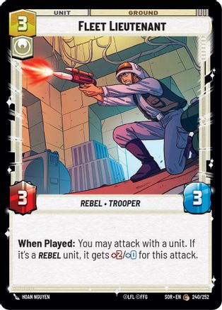 Fleet Lieutenant (240/252)[Spark of Rebellion] Foil Star Wars: Unlimited Single Disney