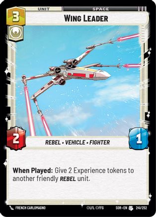 Wing Leader (241/252)[Spark of Rebellion] Foil Star Wars: Unlimited Single Disney
