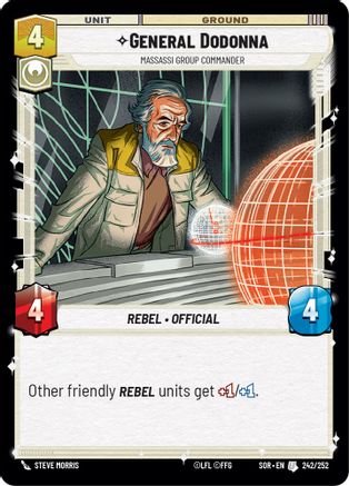 General Dodonna - Massassi Group Commander (242/252)[Spark of Rebellion] Foil Star Wars: Unlimited Single Disney