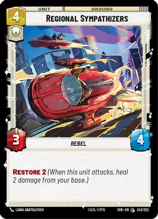 Regional Sympathizers (243/252)[Spark of Rebellion] Star Wars: Unlimited Single Disney